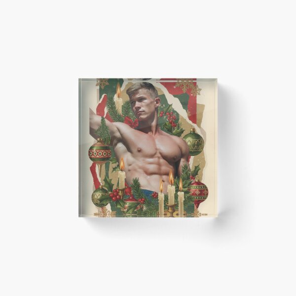 Item preview, Retro Gay Pride Christmas Card designed and sold by Atlas Kai.