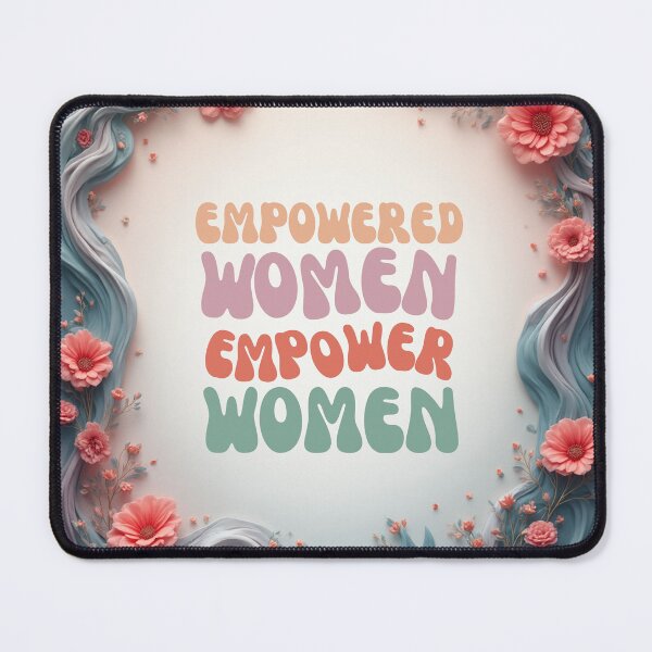 Item preview, Empowered Women Empower Women – Floral Inspirational Quote designed and sold by Made-by-Aeris.