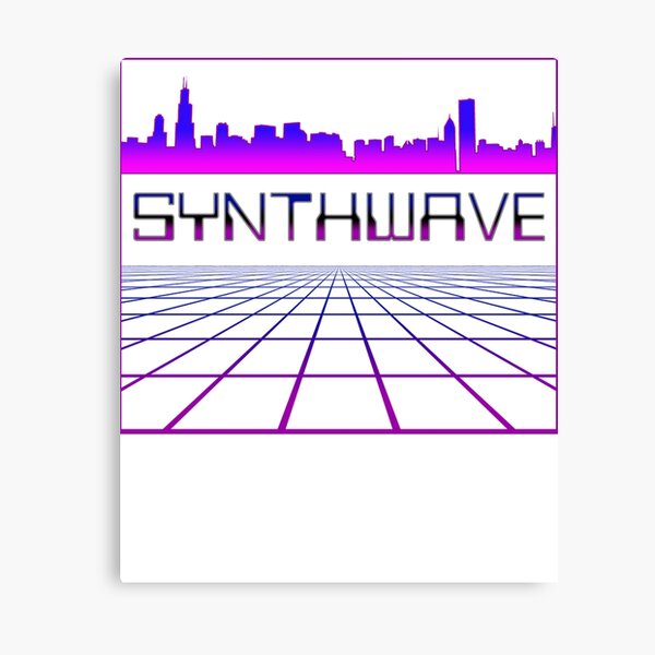 Synthwave, Retrowave Design For The Eighties Music Lovers Canvas Print