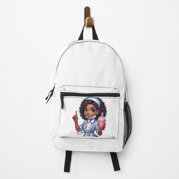 Item preview, Cute Black Nurse with Drink | Fun Nursing Life Design designed and sold by Lulunza.