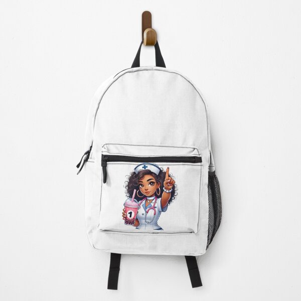 Item preview, Adorable Black Nurse Drinking Bubble Tea | Nursing Life Cute Art designed and sold by Lulunza.