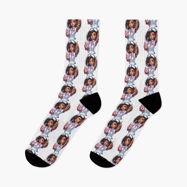 Item preview, Adorable Black Nurse Drinking Bubble Tea | Nursing Life Cute Art designed and sold by Lulunza.