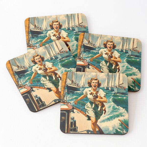 Item preview, Unhinged Yacht Owners Sail the Solent designed and sold by NickWhittleArt.