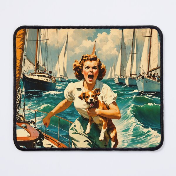 Item preview, Unhinged Yacht Owners Sail the Solent designed and sold by NickWhittleArt.