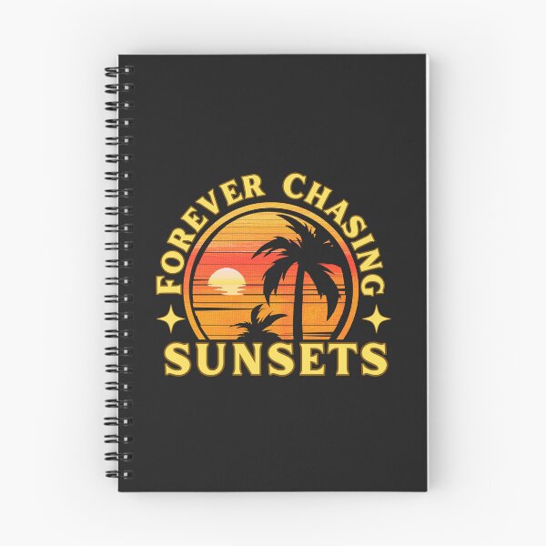 Item preview, Forever Chasing Sunsets – Vintage Sunset Graphic for Beach Lovers designed and sold by Sun Sand & Sea Art.