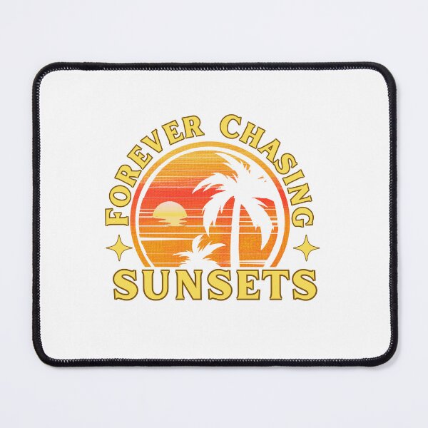 Item preview, Forever Chasing Sunsets – Vintage Sunset Graphic for Beach Lovers designed and sold by Sun Sand & Sea Art.