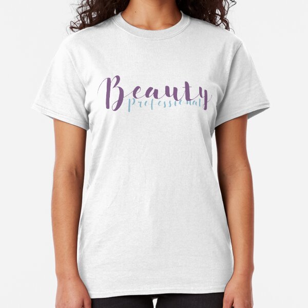 Beauty Professional - Lilac and Light Blue Classic T-Shirt