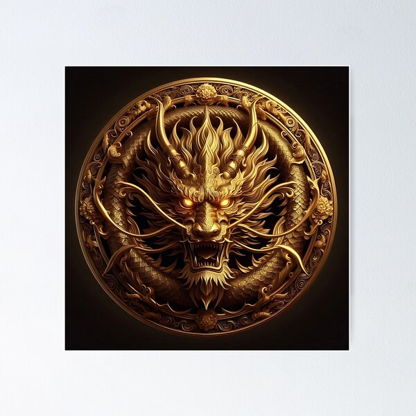 Item preview, Golden Dragon designed and sold by GalleryBrisArt.