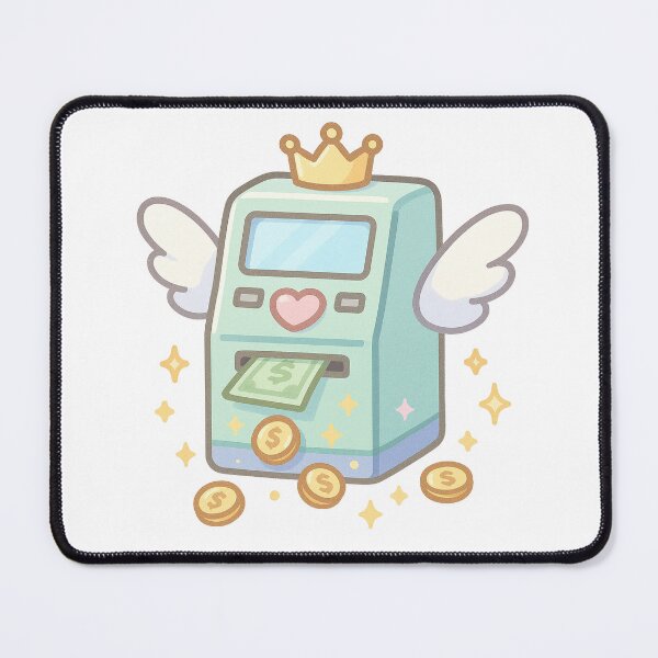 Item preview, Angel ATM Sticker | Kawaii Money ATM With Wings | Cute Cash Machine Charm | Money Sticker designed and sold by HerDreamCodes.