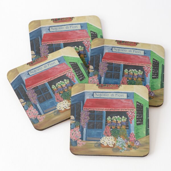 Item preview, Colorful Italian flower shop designed and sold by djbarland.