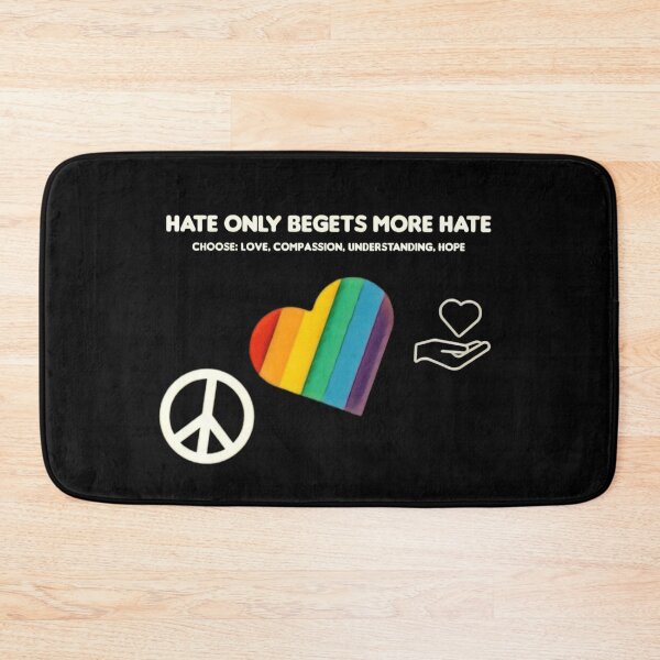 Item preview, Hate only begets more hate designed and sold by MillieLissow.