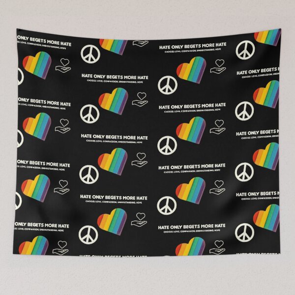 Item preview, Hate only begets more hate designed and sold by MillieLissow.