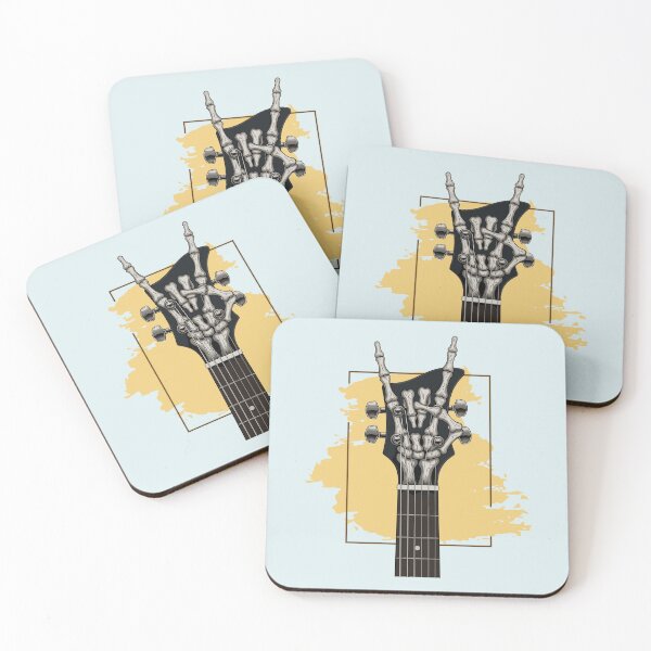 Item preview, Guitar Headstock Skeleton Rock Symbol designed and sold by FanFest.