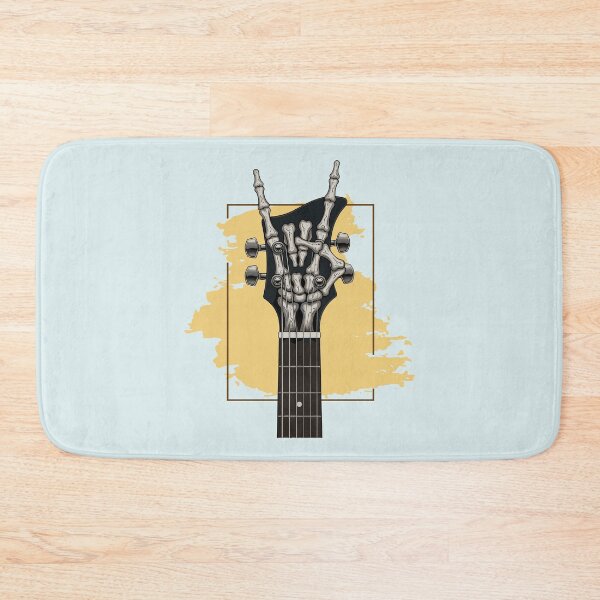 Item preview, Guitar Headstock Skeleton Rock Symbol designed and sold by FanFest.