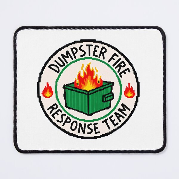 Item preview, Dumpster Fire Response Team Leader Trash Disposal Intelligence Unit designed and sold by HumansStuck12.