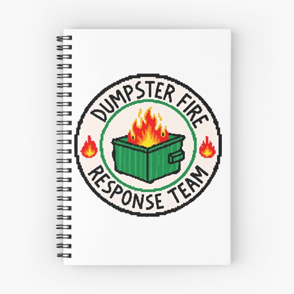 Item preview, Dumpster Fire Response Team Leader Trash Disposal Intelligence Unit designed and sold by HumansStuck12.