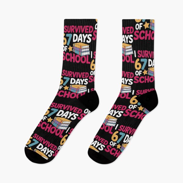 Item preview, I Survived 67 Days of School Funny 67 Meme Teacher Student designed and sold by BLZART.