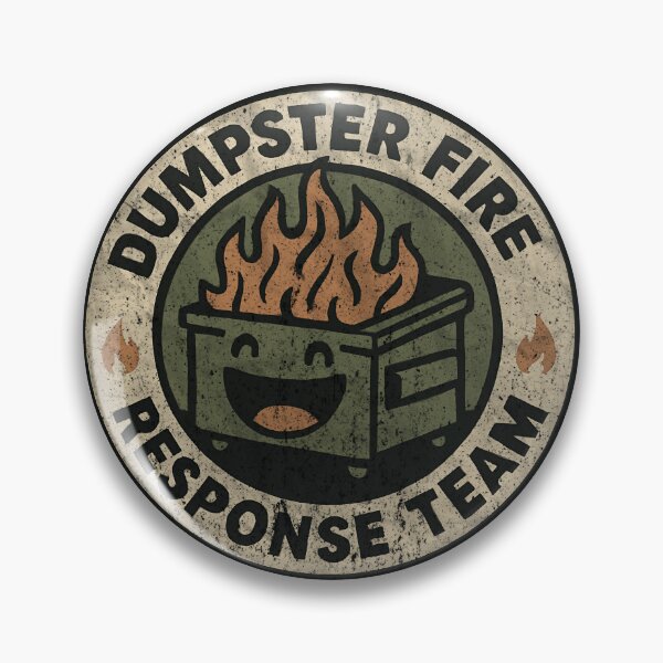 Item preview, Dumpster Fire Response Team Leader Waste Management Tactical Division designed and sold by HumansStuck12.