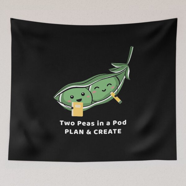 Item preview, Two Peas in a Pod Adorable Matching Gift for Couples and BFFs designed and sold by MoodInInk.