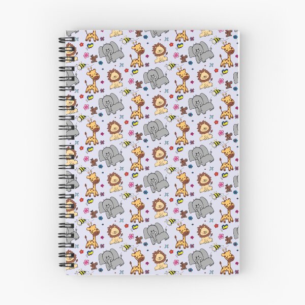 Item preview, Cute Seamless Animal Pattern with Safari Baby Characters designed and sold by NgernPhanLan.