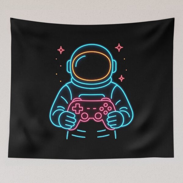 Item preview, PlayStation Minimal Neon Chest Design (Minimal Chest Print) designed and sold by W-Rm.
