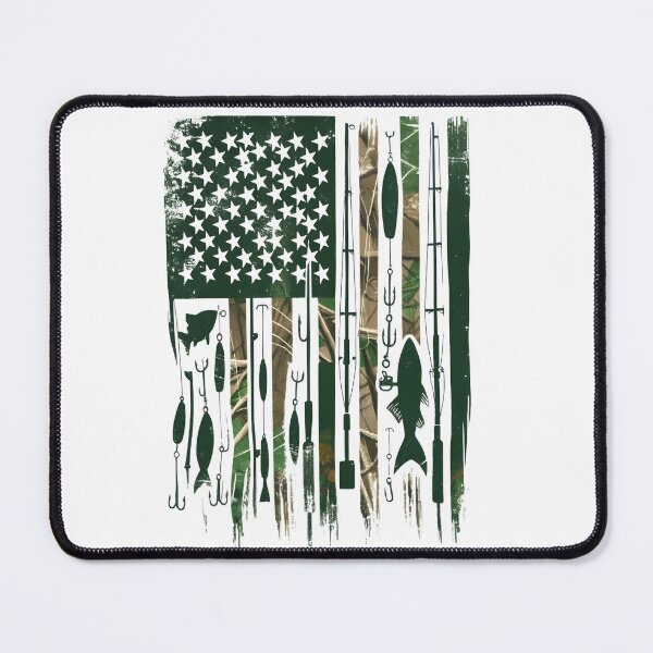 Item preview, Distressed Fishing American Flag designed and sold by stephenflashart.