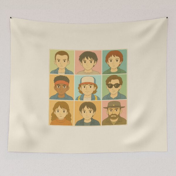 Item preview, Vintage Anime Portrait Grid designed and sold by Cescocir1992.