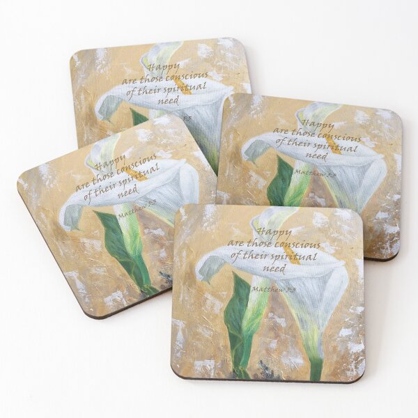 Item preview,  Happy are those conscious of their spiritual need JW 2026 year text designed and sold by artbyruthandco.