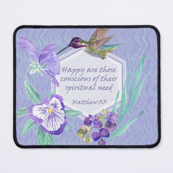 Item preview, Happy are those conscious of spiritual need JW 2026 year text designed and sold by artbyruthandco.