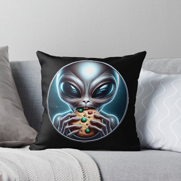 Item preview, An alien is eating a Christmas cookie designed and sold by ReneMM.