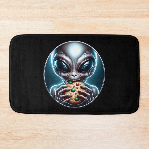Item preview, An alien is eating a Christmas cookie designed and sold by ReneMM.