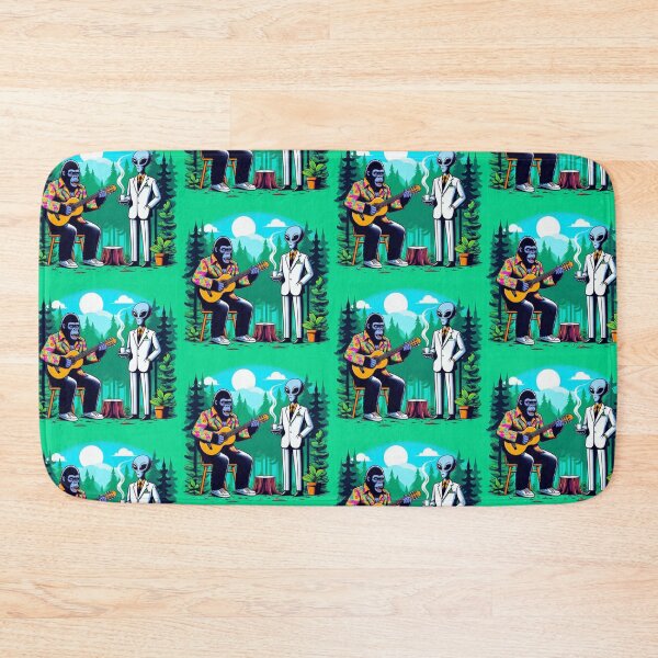 Item preview, Moonlit Jam: Gorilla & Alien Forest Vibes designed and sold by Dogandesighn.
