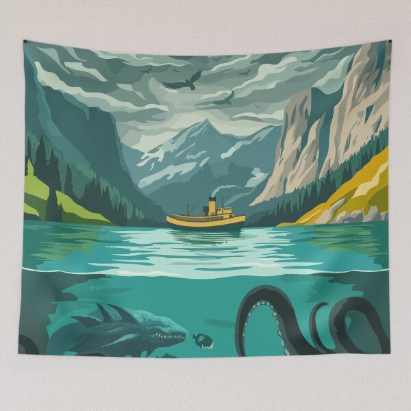 Item preview, SLEEPING GODS - Unofficial Inspired Poster / Retro Board Game Poster / Wall Art Print / Fantasy, Board Game, RPG, DnD / Home Decor Gift Idea  designed and sold by RoleplayRealm.
