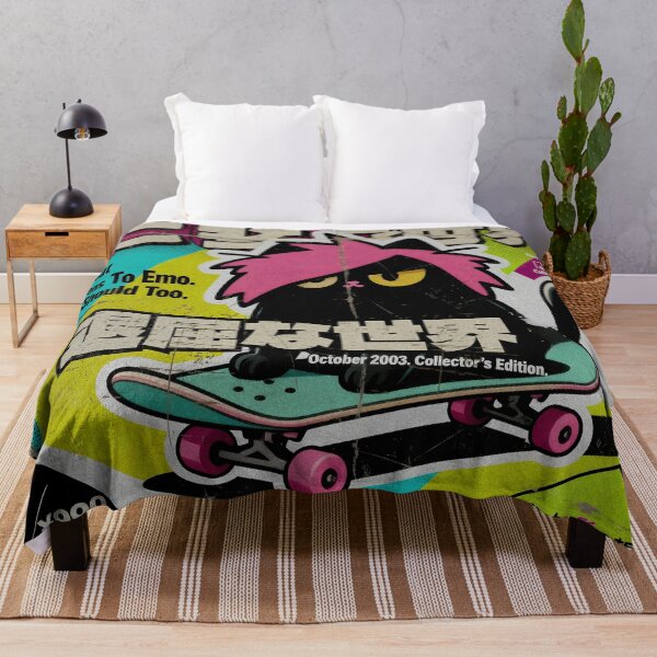 Item preview, My Cat Listens To Emo T-Shirt: Pop Punk Skateboard Retro 2003 designed and sold by IAPICTURE.