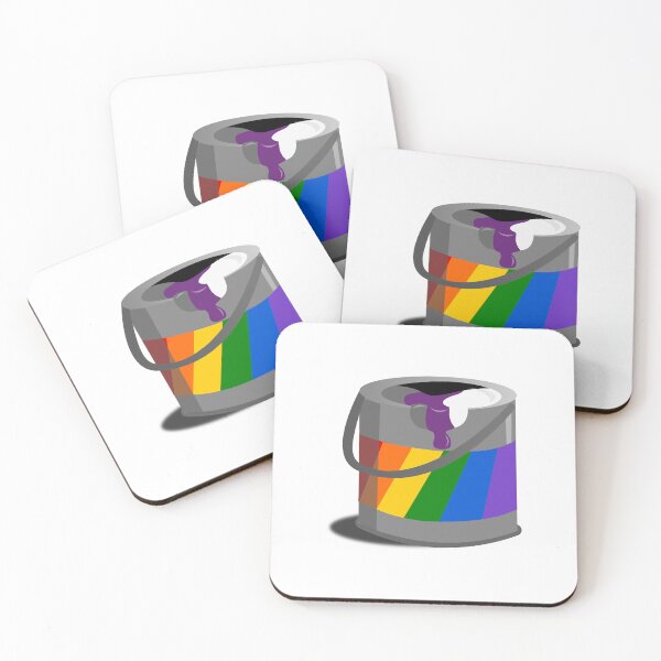 Item preview, Proud Paint Demisexual Flag in a Bucket designed and sold by HarveyHandcraftsandDesigns.