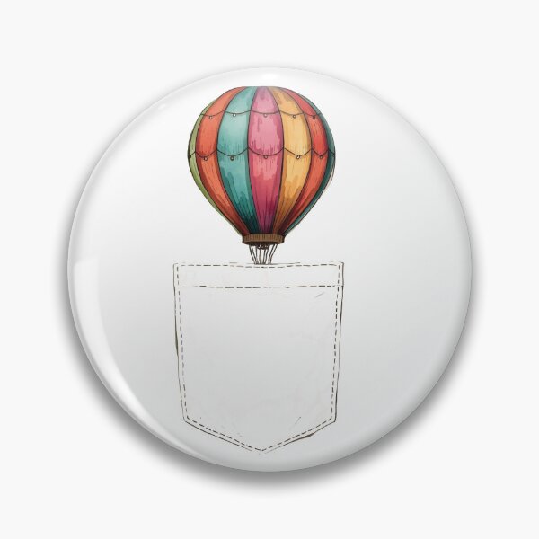 Item preview, Colorful Hot Air Balloon in Pocket – Fun & Creative Design designed and sold by NiDoya.