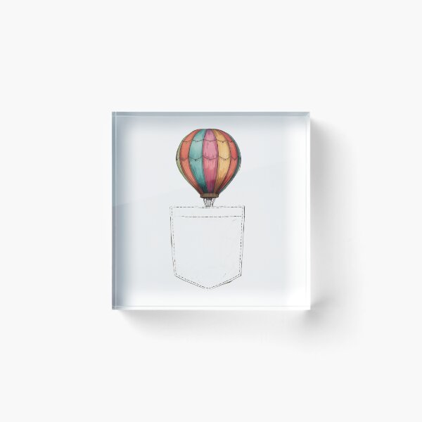 Item preview, Colorful Hot Air Balloon in Pocket – Fun & Creative Design designed and sold by NiDoya.