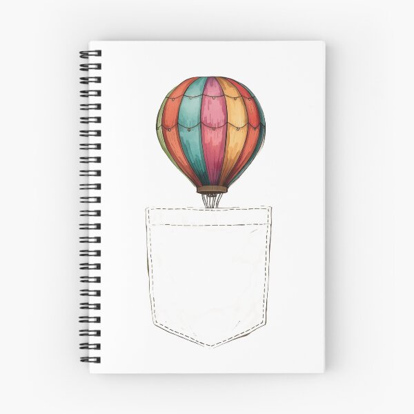 Item preview, Colorful Hot Air Balloon in Pocket – Fun & Creative Design designed and sold by NiDoya.