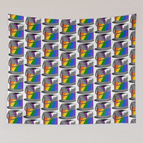 Item preview, Proud Paint Demisexual Flag in a Bucket designed and sold by HarveyHandcraftsandDesigns.