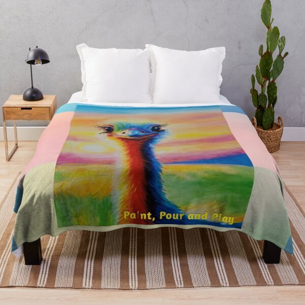 Item preview, Rise Above – Original Ostrich Art TB (Tricolor Edition) designed and sold by PaintPourPlay.