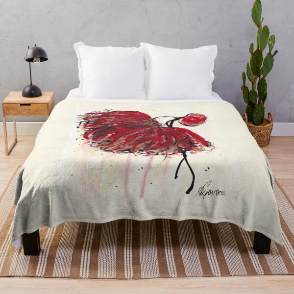 Item preview, Dancing Flower - Red designed and sold by mary garrone studio.