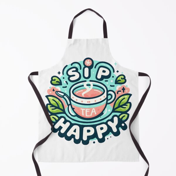 Item preview, Sip happy tea cup with cheerful design. designed and sold by The-T-In-Retro.