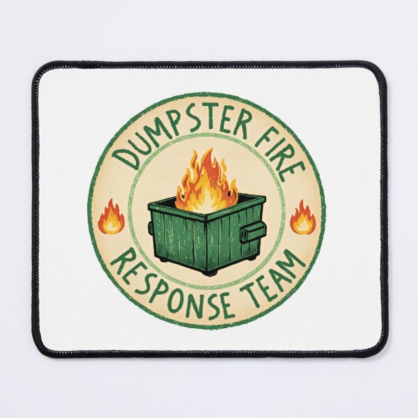 Item preview, Dumpster Fire Response Team Leader Trash Patrol Enforcement Agency designed and sold by HumansStuck12.