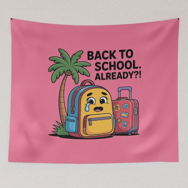 Item preview, Back to School Already?! – Funny Cartoon Backpack Design designed and sold by WikaKowalczyk.