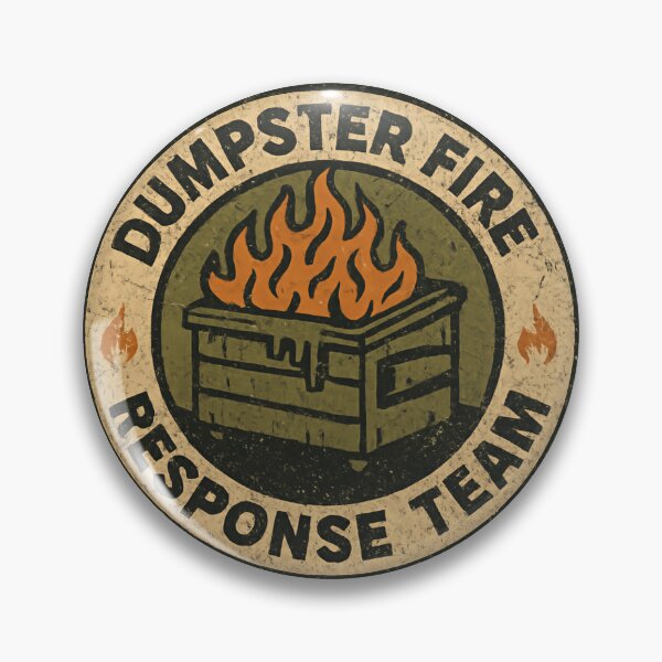 Item preview, Dumpster Fire Response Team Leader Department of Rubbish Recovery designed and sold by HumansStuck12.