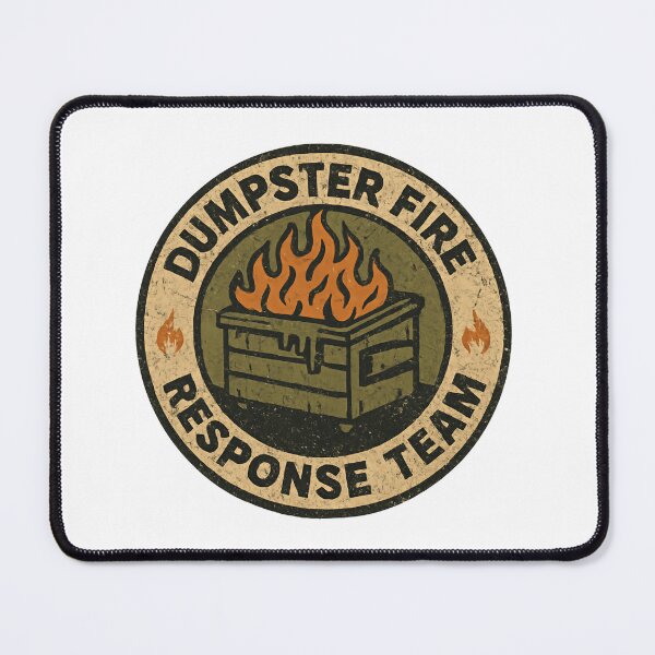 Item preview, Dumpster Fire Response Team Leader Department of Rubbish Recovery designed and sold by HumansStuck12.