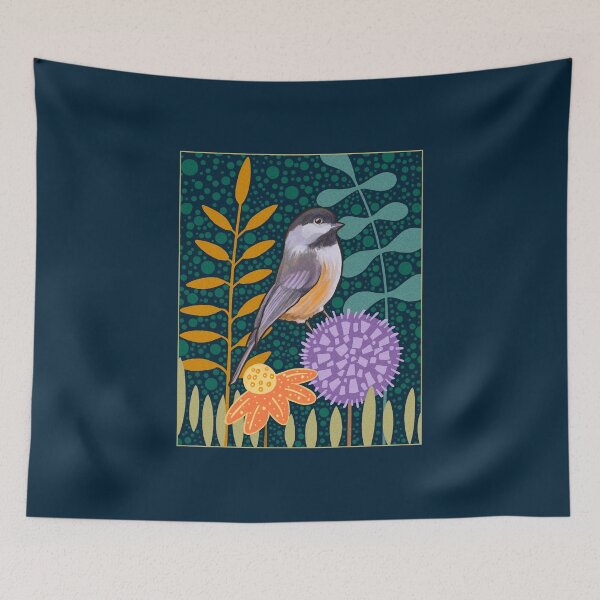Item preview, Mid Century Modern Chickadee designed and sold by rorabeenie.