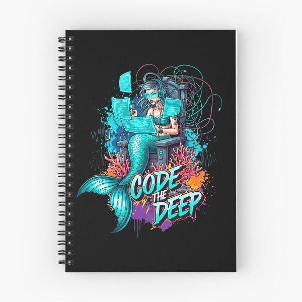 Item preview, Cyberpunk Mermaid Coding the Deep designed and sold by SholoStudio.