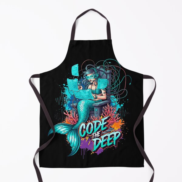Item preview, Cyberpunk Mermaid Coding the Deep designed and sold by SholoStudio.