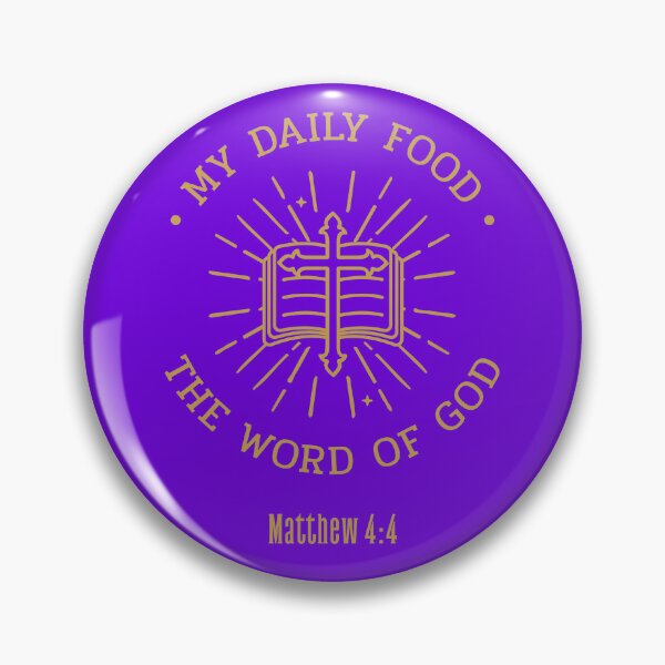Item preview, My Daily Food | The Word Of God | Matthew 4:4  designed and sold by Mrs. Kizzy Gillis Heavenly-Merch.